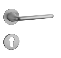 Kľučky na okrúhlych rozetách Strieborný APRILE