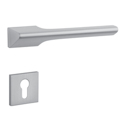 Kľučky na obdĺžnikových rozetách Strieborný APRILE