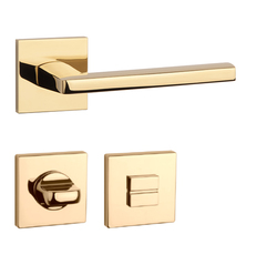 Kľučky na hranatých rozetách Zlatý APRILE