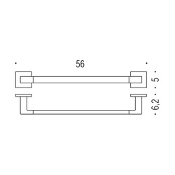 Držiaky na uterák Strieborný COLOMBO