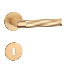 Kľučka na dvere AS - LOBELIA - R 5S ZLM - zlatá matná (KG) | MP-KOVANIA.sk