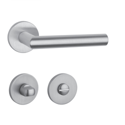 Kľučky na okrúhlych rozetách Strieborný APRILE