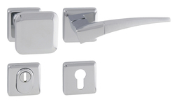 Spevnené kovanie MI - QB SECUR / COMET - HR PLUS CHL/CHL/CHM - chróm lesklý/chróm lesklý/chróm matný | MP-KOVANIA.sk