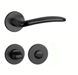 Kľučky na okrúhlych rozetách Čierny APRILE