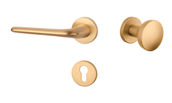 Kľučky na okrúhlych rozetách Zlatý APRILE