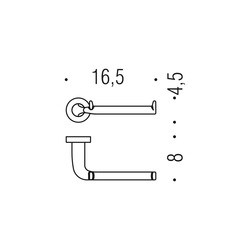 Držiaky toaletného papiera Strieborný COLOMBO