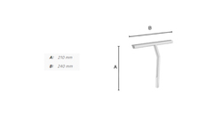 Stierky na sklo Strieborný SMEDBO