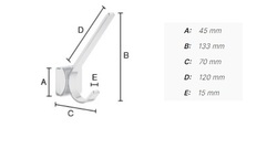 Vešiaky a háčiky  Strieborný SMEDBO
