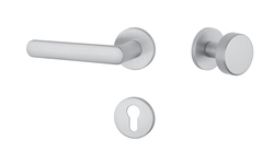 Kľučky na okrúhlych rozetách Strieborný APRILE