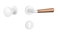 Kľučky na okrúhlych rozetách Kombinovaný APRILE