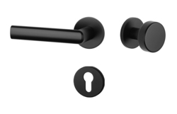 Kľučky na okrúhlych rozetách Čierny APRILE