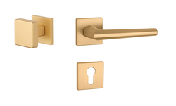 Kľučky na hranatých rozetách Zlatý APRILE