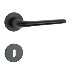 Kľučka na dvere AS - AZALIA - R 7S CIM - čierna matná (BK) | MP-KOVANIA.sk