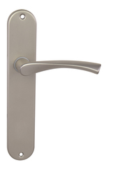 Kľučky na oválnych štítoch Strieborný BA