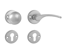 Kľučky na okrúhlych rozetách Strieborný KE