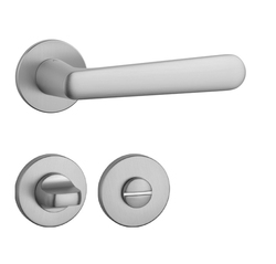 Kľučky na okrúhlych rozetách Strieborný APRILE