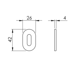 Úzke oválne rozety Béžový NUDA - VERUM ITALY