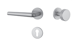 Kľučky na okrúhlych rozetách Strieborný APRILE