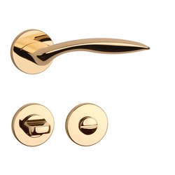 Kľučky na okrúhlych rozetách Zlatý APRILE