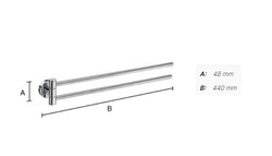 Držiaky na uterák Strieborný SMEDBO