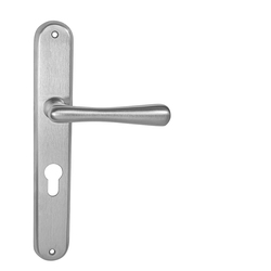 Kľučky na oválnych štítoch Strieborný NI