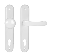 Kľučky na oválnych štítoch Biely KE