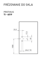 Protiplechy a protikusy na sklenené dvere Biely Tupai