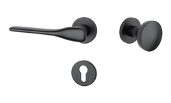 Kľučky na okrúhlych rozetách Čierny APRILE