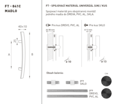 Madlá hranaté priame Čierny FT