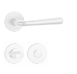 Kľučky na okrúhlych rozetách Biely APRILE