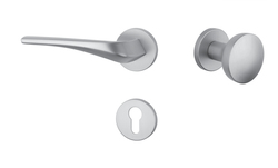 Kľučky na okrúhlych rozetách Strieborný APRILE