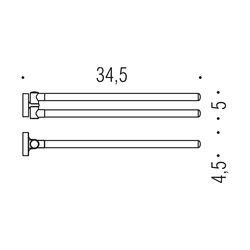 Držiaky na uterák Strieborný COLOMBO
