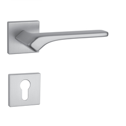 Kľučky na hranatých rozetách Strieborný APRILE