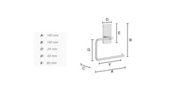 Držiaky toaletného papiera Strieborný SMEDBO