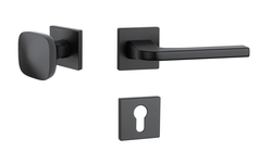 Kľučky na hranatých rozetách Čierny APRILE