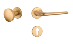 Kľučky na okrúhlych rozetách Zlatý APRILE