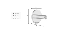 Príslušenstvo k elektrickým sušiakom uterákov Strieborný SMEDBO