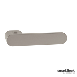 Kľučky na oválnych úzkych rozetách Strieborný Griffwerk