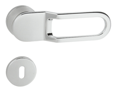 Kľučka na dvere MI - ICE 2 - R CHL/CHM/CHL - chróm lesklý/chróm matný/chróm lesklý  (CRCS/CR) | MP-KOVANIA.sk