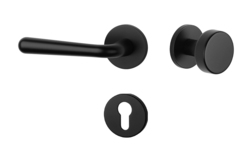 Kľučky na okrúhlych rozetách Čierny APRILE