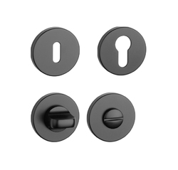 Rozeta ku kľučke AS - ROZETA - R 7S CIM - čierna matná (BK) | MP-KOVANIA.sk