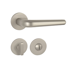 Kľučky na okrúhlych rozetách Strieborný Tupai