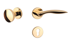 Kľučky na okrúhlych rozetách Zlatý APRILE