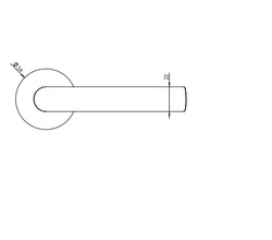 Kľučky na okrúhlych rozetách Strieborný Griffwerk