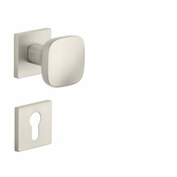 Madlá priame na rozetách Strieborný APRILE