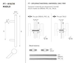 Madlá okrúhle vyosené Biely FT
