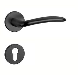 Kľučky na okrúhlych rozetách Čierny APRILE