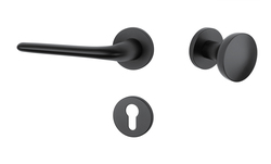 Kľučky na okrúhlych rozetách Čierny APRILE