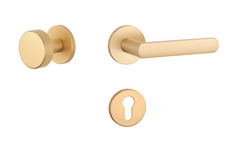 Kľučky na okrúhlych rozetách Zlatý APRILE