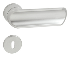 Kľučka na dvere MI - ALIAS - R CHM/CHL/CHM - chróm matný/chróm lesklý/chróm matný (CSCR/CS) | MP-KOVANIA.sk